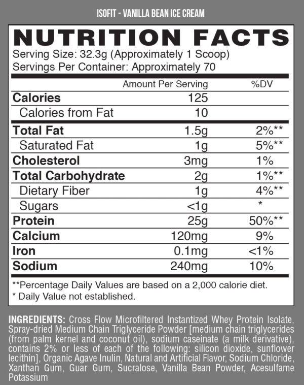 Nutrex ISOFIT Whey Isolate Powder - Image 2