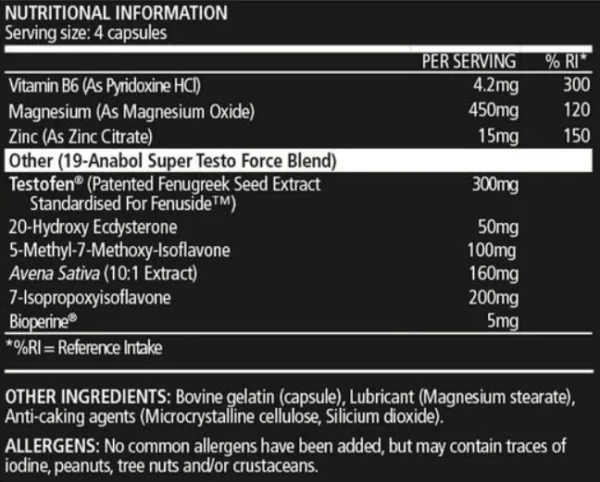 19 Anabol Testo USN - Image 2