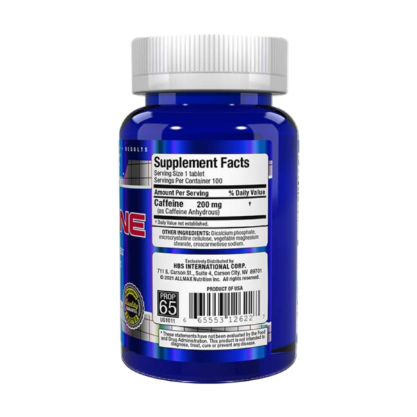 ALLMAX Caffeine 100 tablet - Image 2