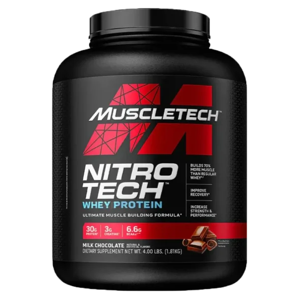 NitroTech whey protein front