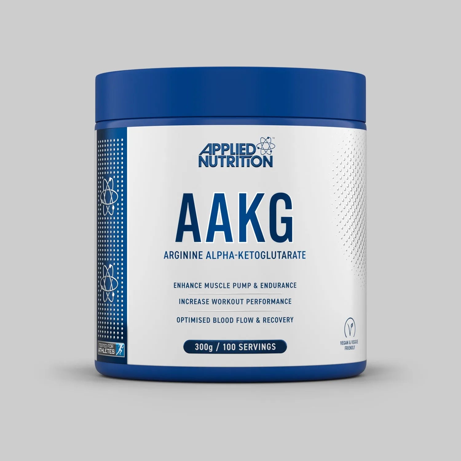 Applied Nutrition AAKG - L Arginine Alpha Ketoglutarate 3000mg per Serving, Nitric Oxide, Pre Workout Energy Boost, Muscle Pump Supplement (300g - 100 Servings)