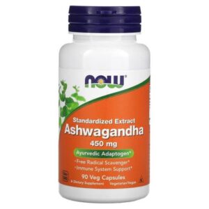 Now Foods Ashwagandha 450 mg 90 Veg Capsules