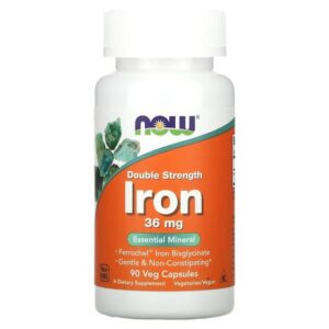 Double Strength Iron Dietary Supplement 36 Mg 90 Veg Capsules