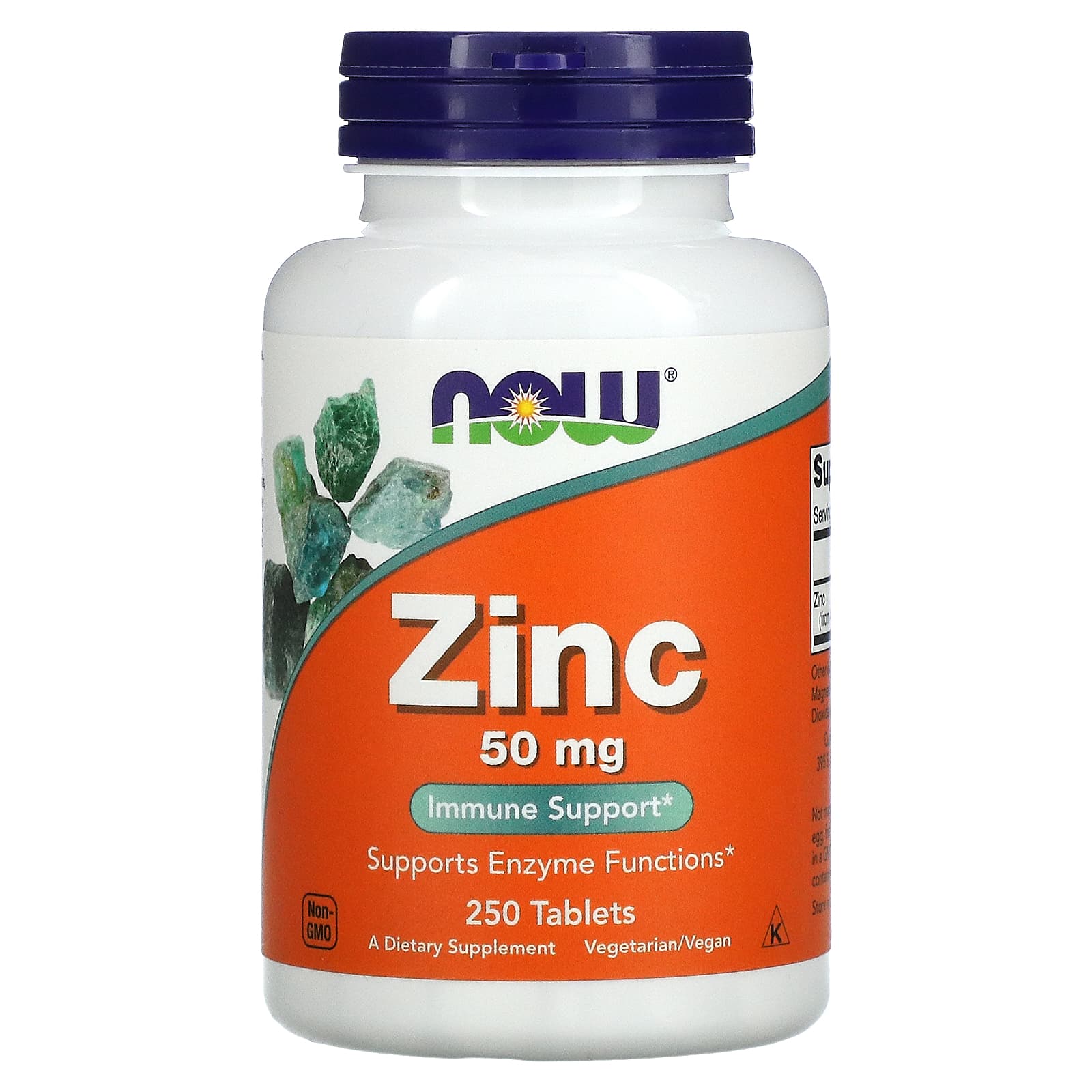 NOW Supplements, Zinc 50 mg, 250 Tablets