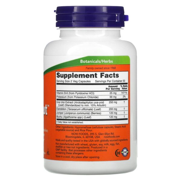 NOW Water Out,100 Veg Capsules - Image 2