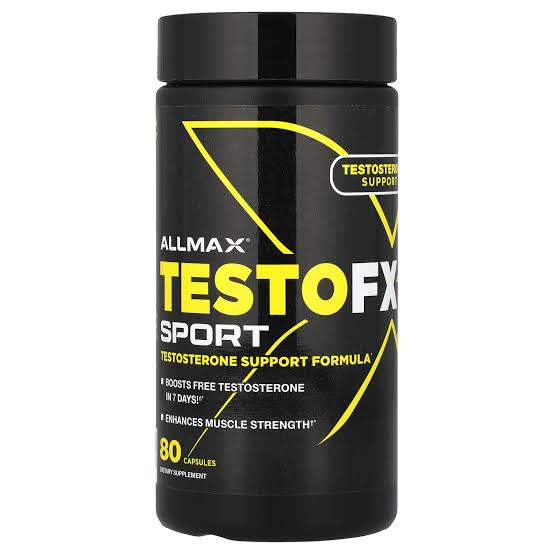 ALLMAX TESTOFX Sport - Testosterone Support Formula for Boosting Muscle Strength - 80 Capsules