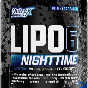 Nutrex Lipo 6 Nighttime Fat Burner Melatonin Sleep 30 caps