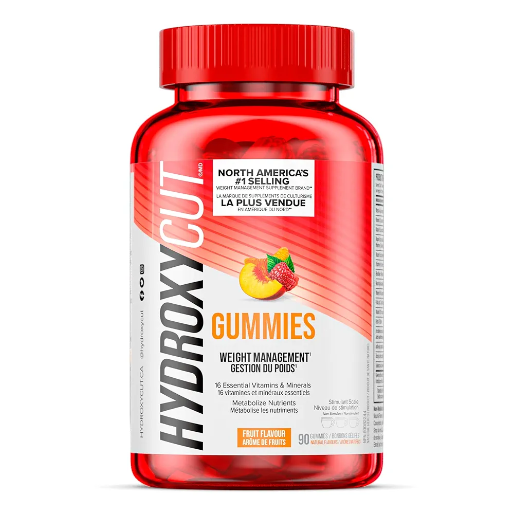 Hydroxycut Caffeine-Free Weight Loss Gummies with B Vitamins