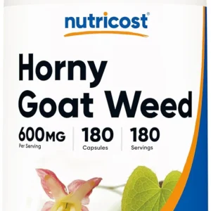 Nutricost Horny Goat Weed Extract (Epimedium) - 180 Capsules,