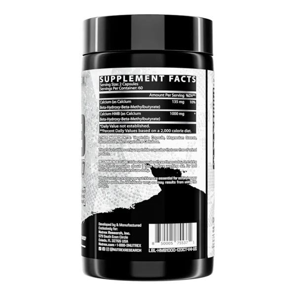 Nutrex Research HMB 1000-120 caps - Image 2