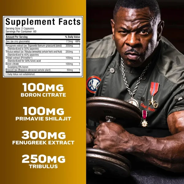 Muscletech Alpha Test 120 Capsules - Image 2