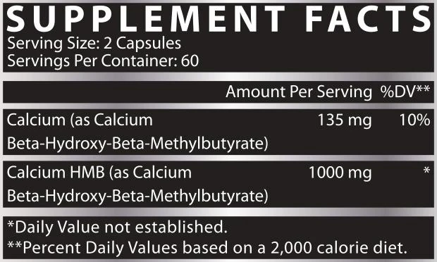 Nutrex HMB 1000 | Premium HMB Dietary Supplement
