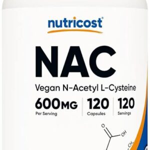 Nutricost N-Acetyl L-Cysteine (NAC) 600mg, 120 caps