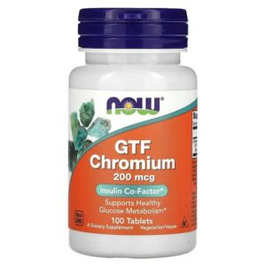 NOW Foods GTF Chromium 200 mcg 100 caps