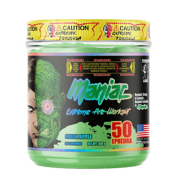 MANIAC Pre-Workout – Explosive Energy and Focus Formula