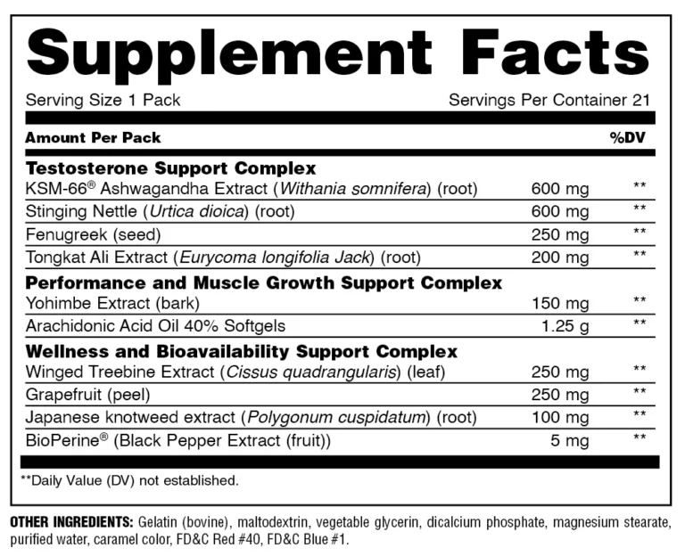 Animal Test 21 Packs Universal Nutrition | Advanced Dietary Supplement
