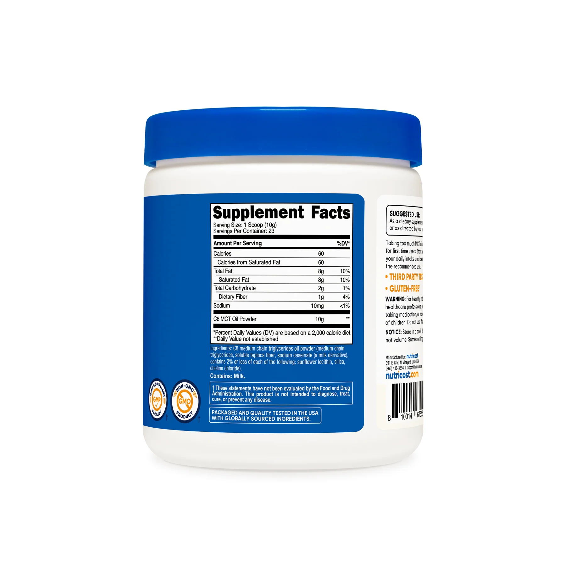 NTC_C8MCTOilPowderUF_8OZ_20OZ_SFP_Square_1800x1800