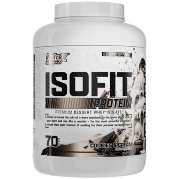 Nutrex ISOFIT Whey Isolate Powder protein supplement
