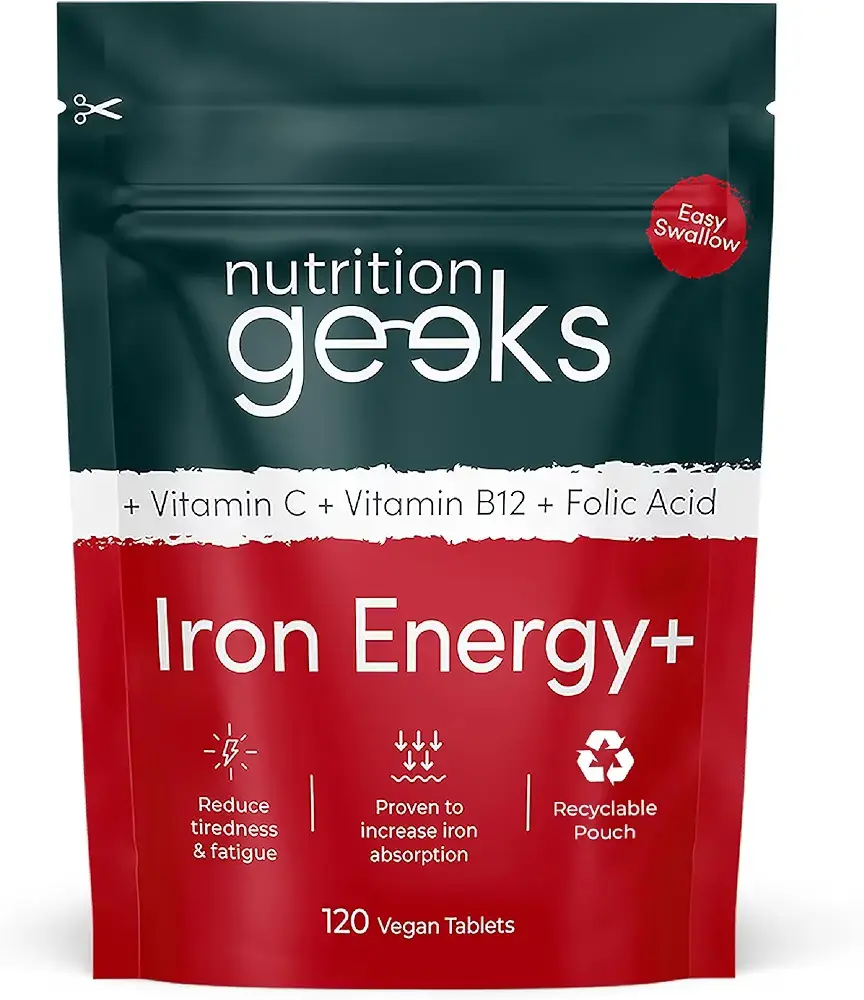 Vitamin C + B12 + Folic Acid 120 Vega Tablets Nutrition Geeks Vitamin C + B12 + Folic Acid 120 Vega Tablets Nutrition Geeks