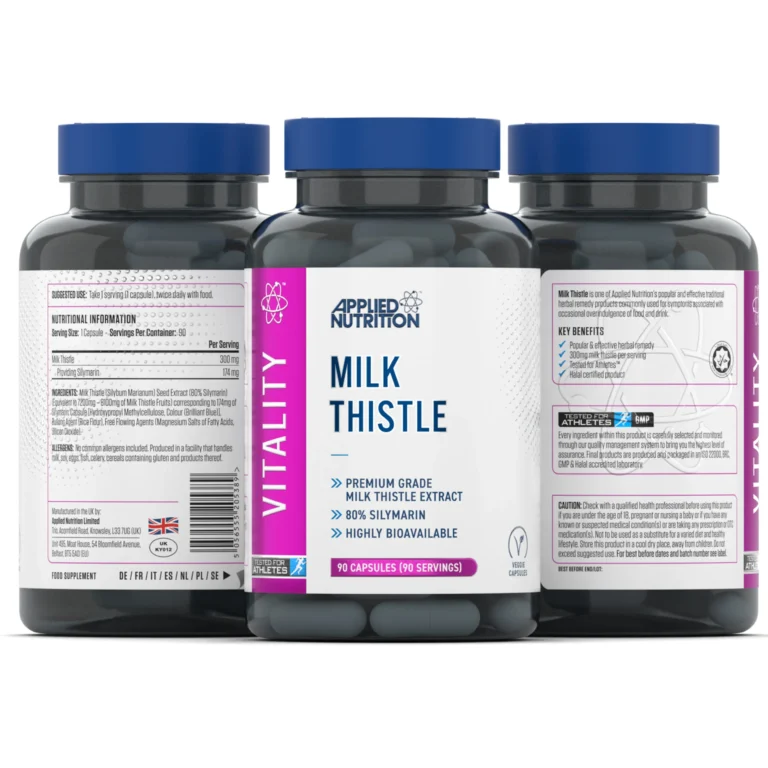 Applied Nutrition Milk Thistle 90 Capsules | Premium Herbal Supplement