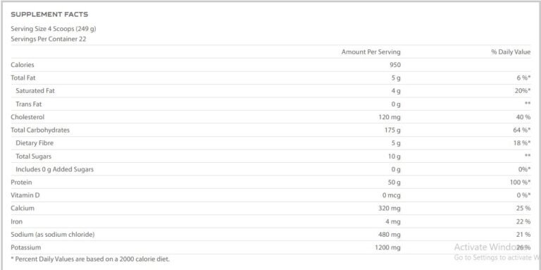 Nutrabolics Mass Fusion Mass Gainer