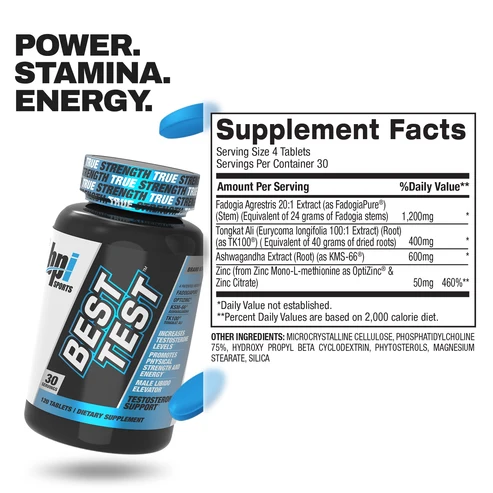 BPI Best Test Testosterone Booster facts