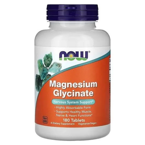 NOW Magnesium Glycinate 200mg 180 Tablet