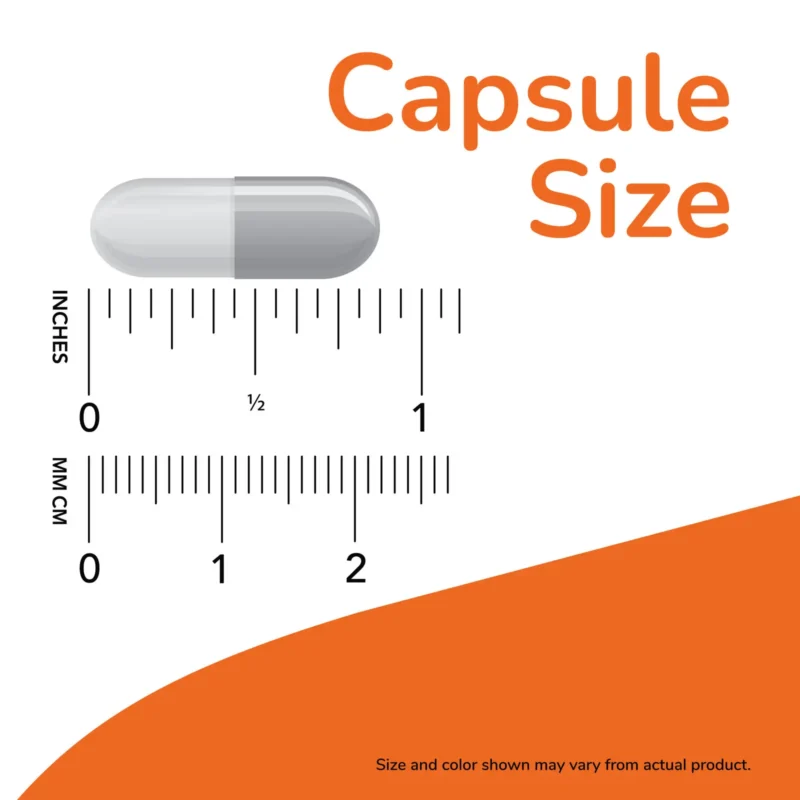 NOW Niacin Vitamin B 500mg 100 Veg Capsules side