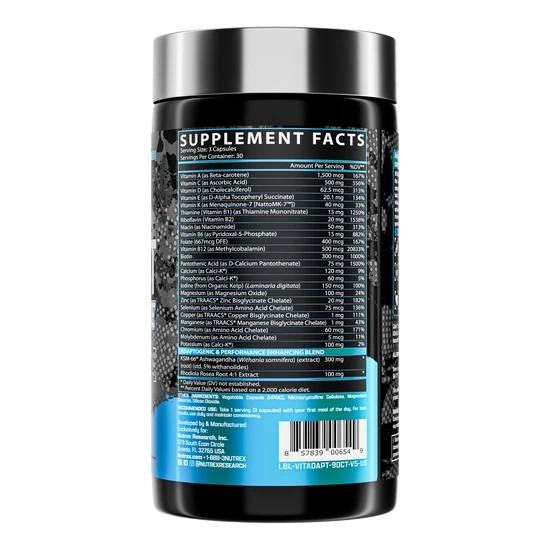Nutrex Vitadapt Multivitamin side