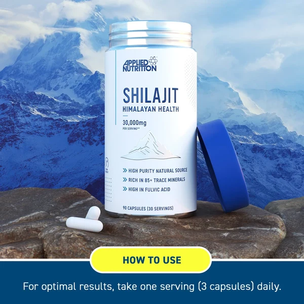 Shilajit Applied Nutrition 90 Capsules side 2